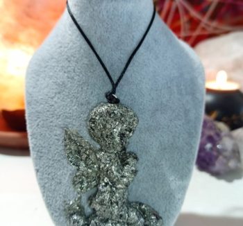 Pendentif Orgonite 20 cm. Ange 15 gr.