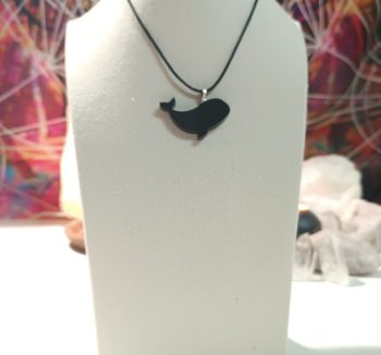 Pendentif Orgonite Baleine Magnétite 4 gr.