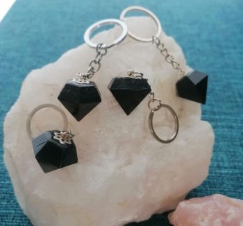 PORTE-CLÉS MAGNETITE DIAMANT Orgonite