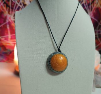 OrgoChakra sacré Pendentif ou porte-clés en forme d'hémisphère 15 gr.