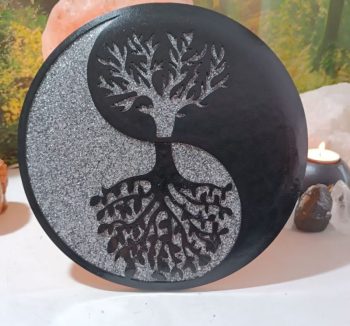 Assiette Décorative Arbre de Vie Protection Ying-Yang 5G.6G