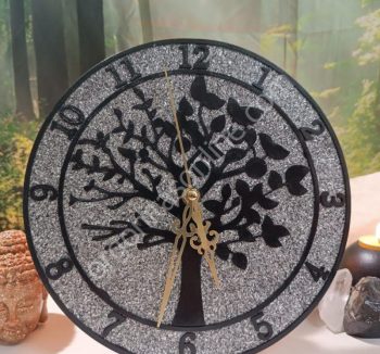 Horloge murale arbre de vie, protection 5G.6G